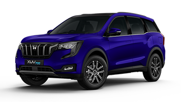 NAVY BLUE XUV 700 CAR WITH WHITE BACKGROUND PHOTO