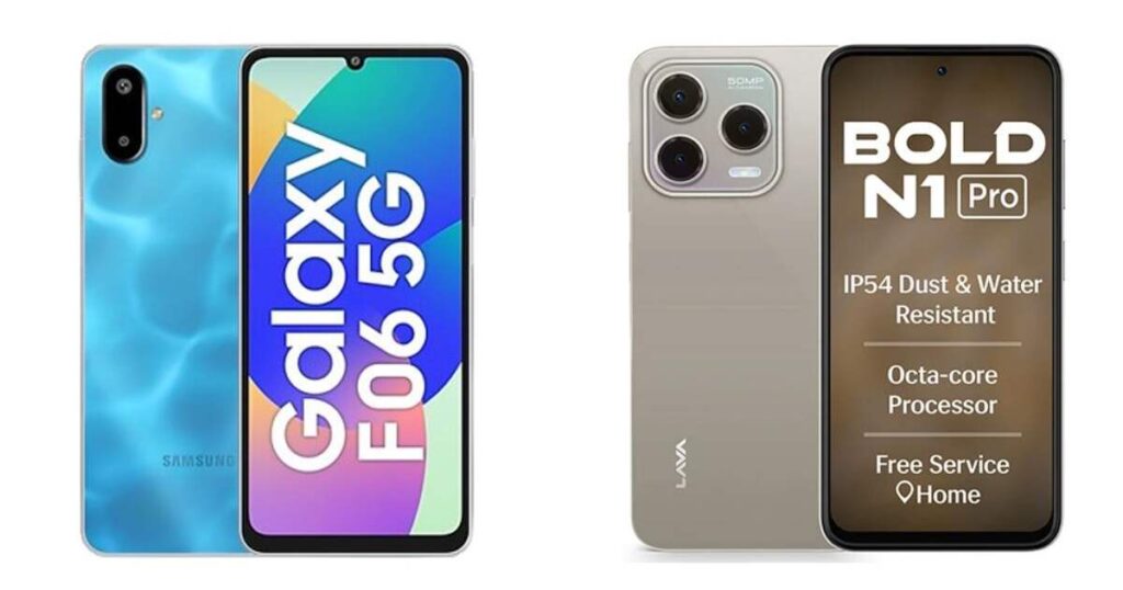 Samsung Galaxy F06 5G vs Lava BOLD N1 Pro